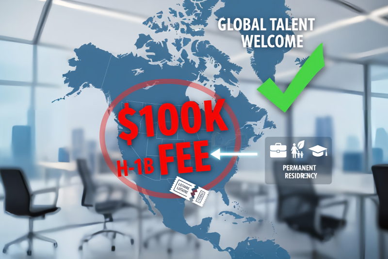 Canada Emerges as the Smart Alternative to the New $100K H-1B Visa Fee